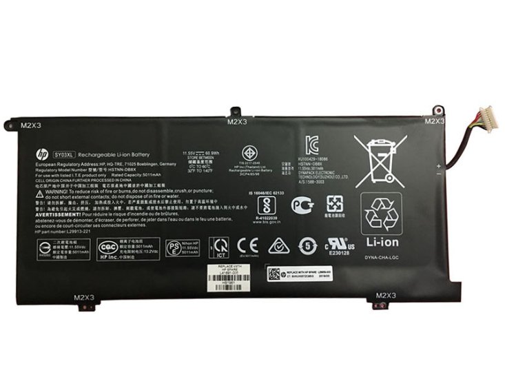 Battery HP Chromebook 14-da0000 x360 5275mAh 60.9Wh - Click Image to Close