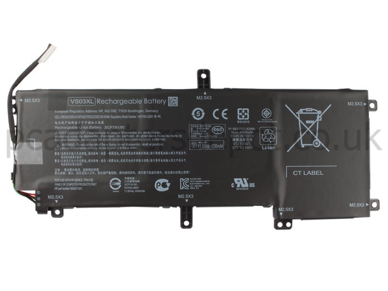 HP Envy 15-as001nf 15-as033tu Battery 52Wh 4350mAh