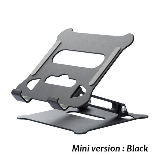 Adjustable Foldable Universal Pad Tablet Stand Riser Suitable for all Tablet Black - Click Image to Close