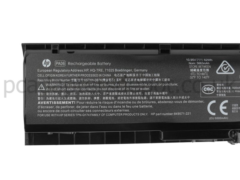 5663mAh 62Wh HP Pavilion 17-ab007ur 17-ab007nf Battery