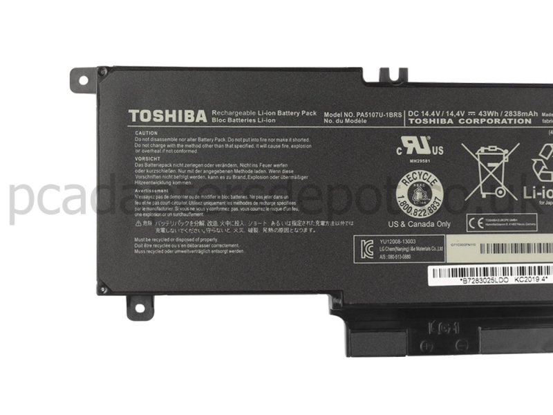 4Cell 43Wh Toshiba Satellite S40t-A S40t-A00T S40t-AS102X Battery