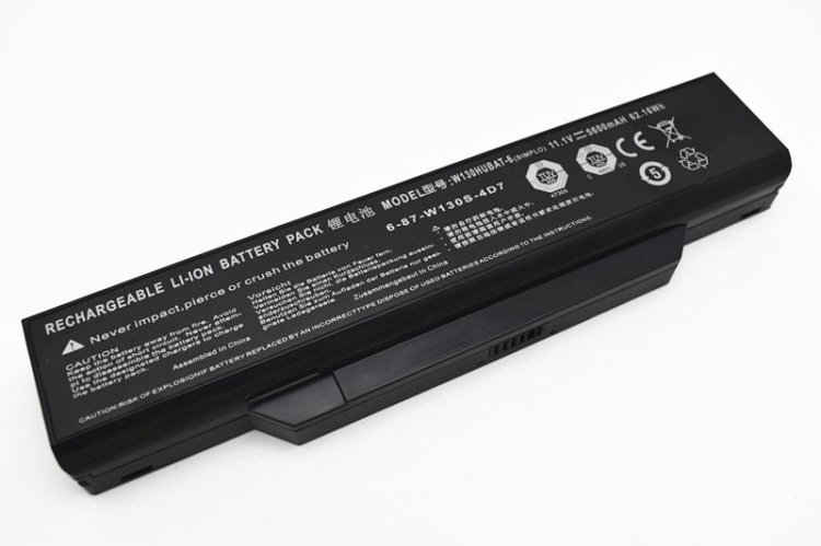 Clevo 6-87-W130S-4D7 Battery 62.16Wh 5600mAh 6-Cell - Click Image to Close