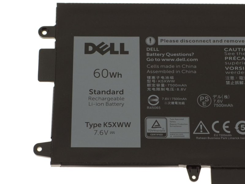 7890mAh 60Wh Battery Dell Latitude 5289