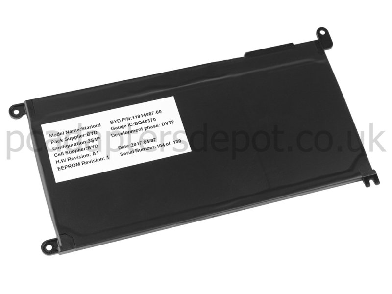 3500mAh 42Wh 3-Cell Dell Inspiron 17 5775 P35E002 Battery