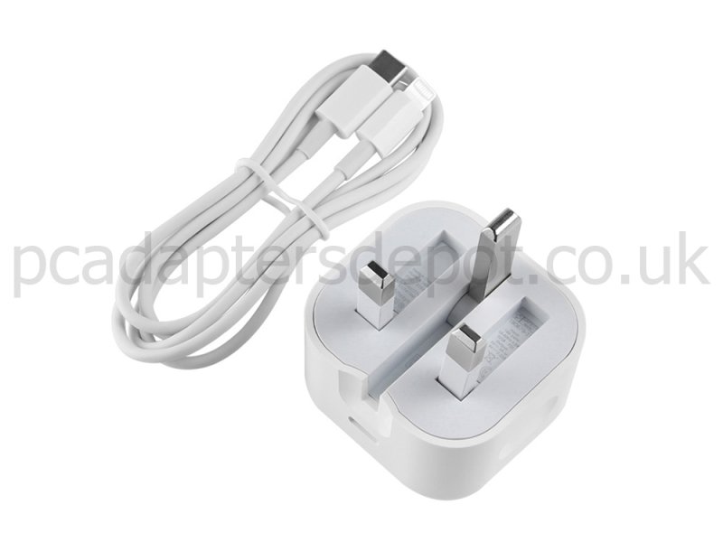 20W USB-C PD Lightning iPhone 12 and 12 mini MGJK3QL/A Power Adapter Charger