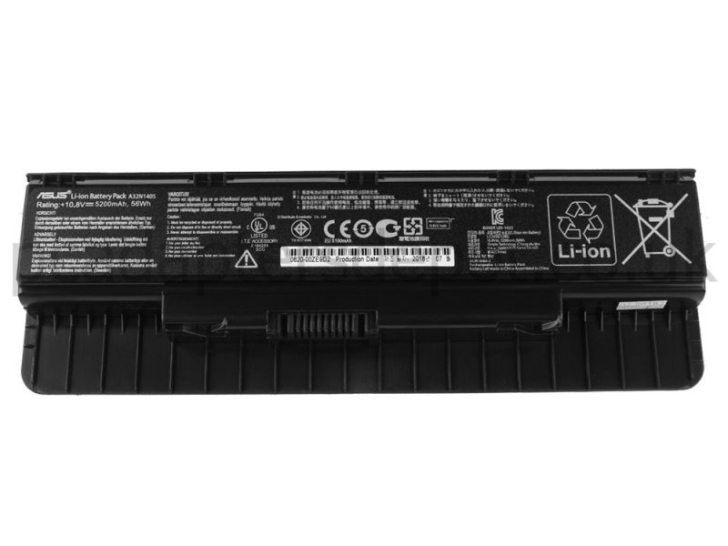 5200mAh 56Wh 6 Cell Asus N751JX-T7006D Battery