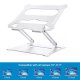 Adjustable Foldable Laptop Stand Desk Anti-slip Notebook Riser for Apple MacBook Air 11 inch Silver