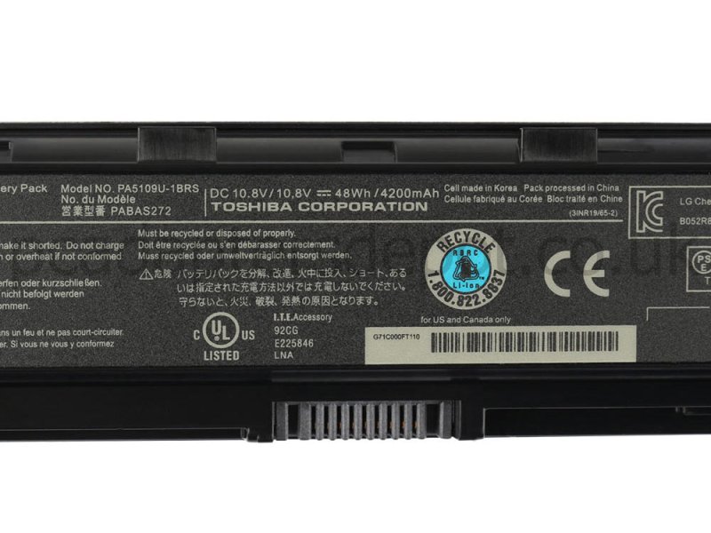 4400mAh 48Wh Toshiba Satellite C55-A-14X Battery