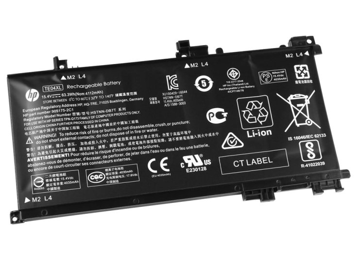 HP Omen 15-ax209ns 15-ax252nr Battery 63.3Wh 4112mAh - Click Image to Close