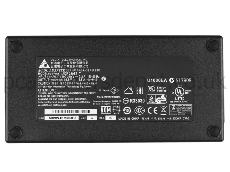 MSI GT75 Titan 8SF-010BE AC Adapter Charger 230W