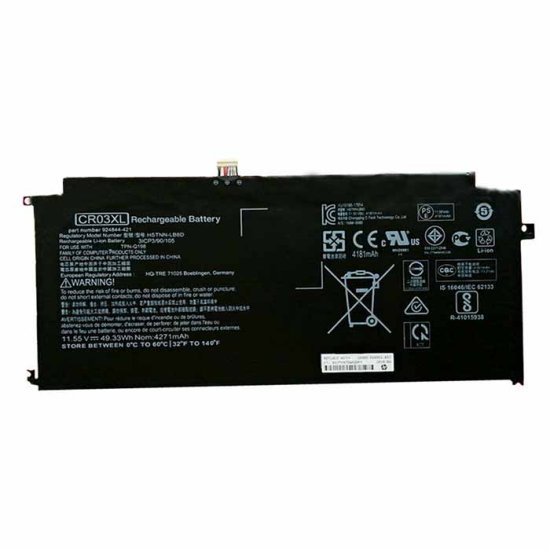 HP CR03XL Battery 49.33Wh 4271mAh - Click Image to Close