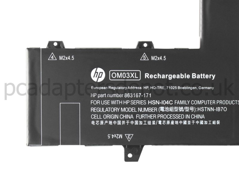 HP EliteBook x360 1030 G2 Battery 57Wh 4935mAh