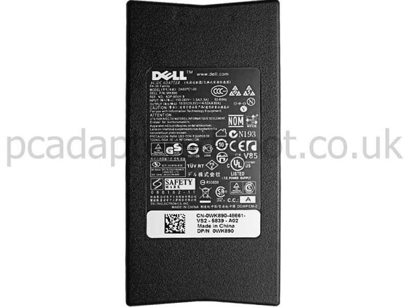 90W Dell 331-4281 450-11174 AC Adapter Charger Power Cord