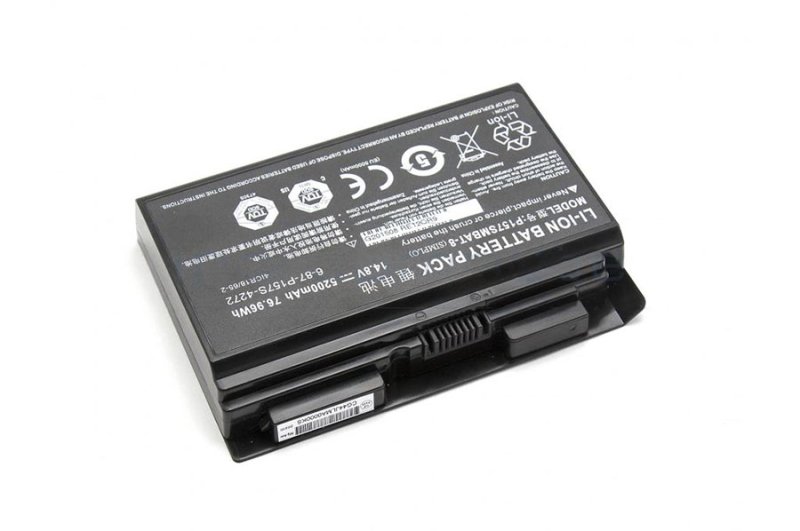 Clevo P157SM Battery 76.96Wh 5200mAh 8-Cell