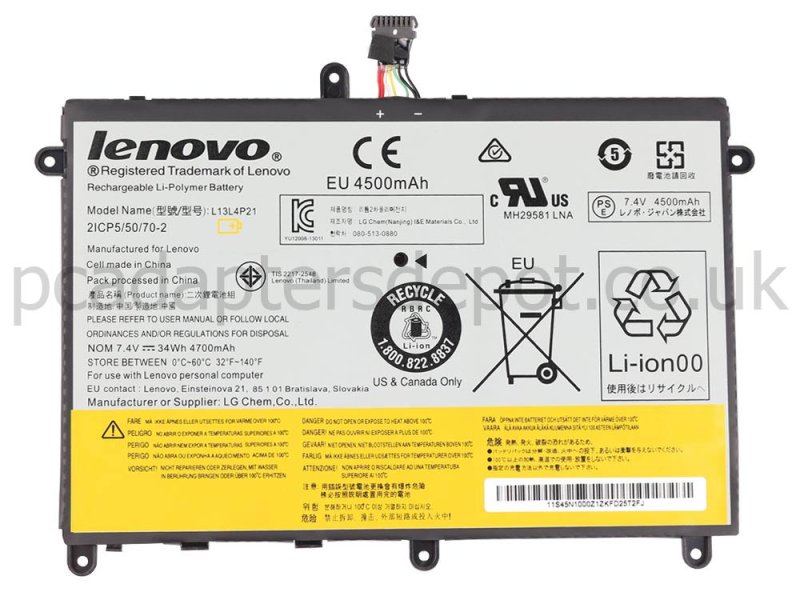 Lenovo Yoga 2 11 80CX59428061 Battery 34Whr