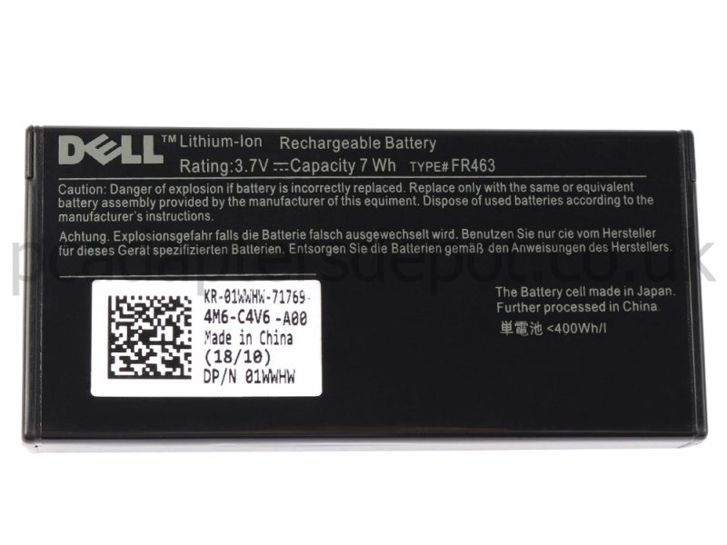 7Wh Dell U8735 XJ547 Battery