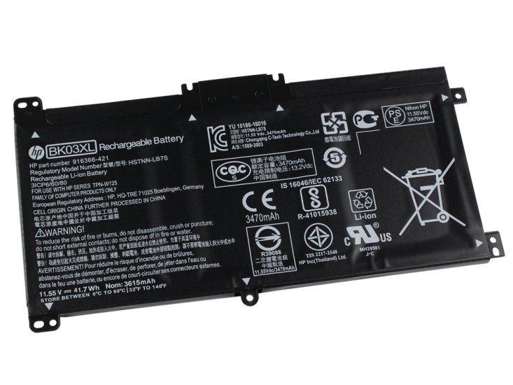 3470mAh 41.7Wh HP Pavilion 14-ba016ur 14-ba091nd Battery - Click Image to Close