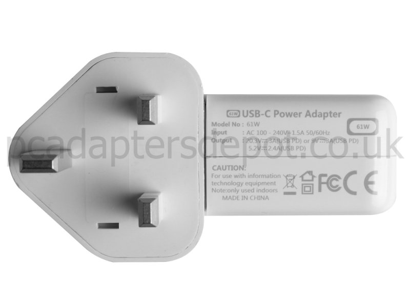 Apple MacBook Pro 13 MV982FN/A AC Adapter Charger USB-C 61W