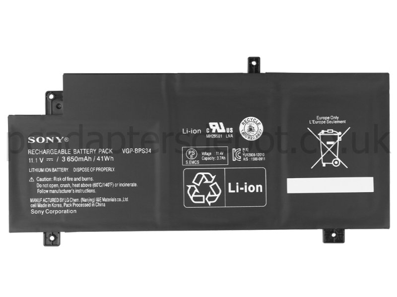 3650mAh 41Wh Sony Vaio Fit 14 SVF14A SVF14AA1KT Battery