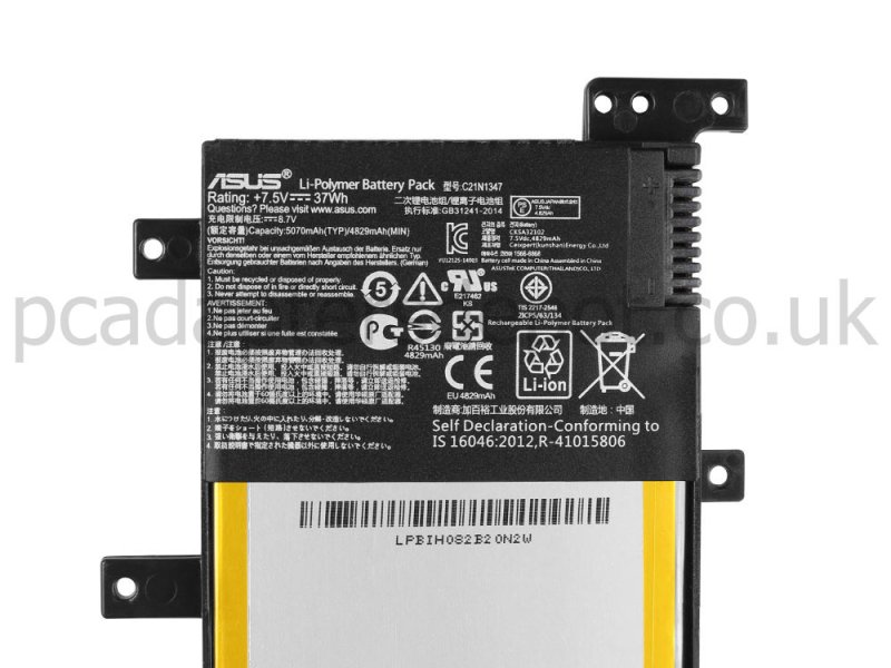 4840mAh 37Wh 2 Cell Asus X555SJ Battery