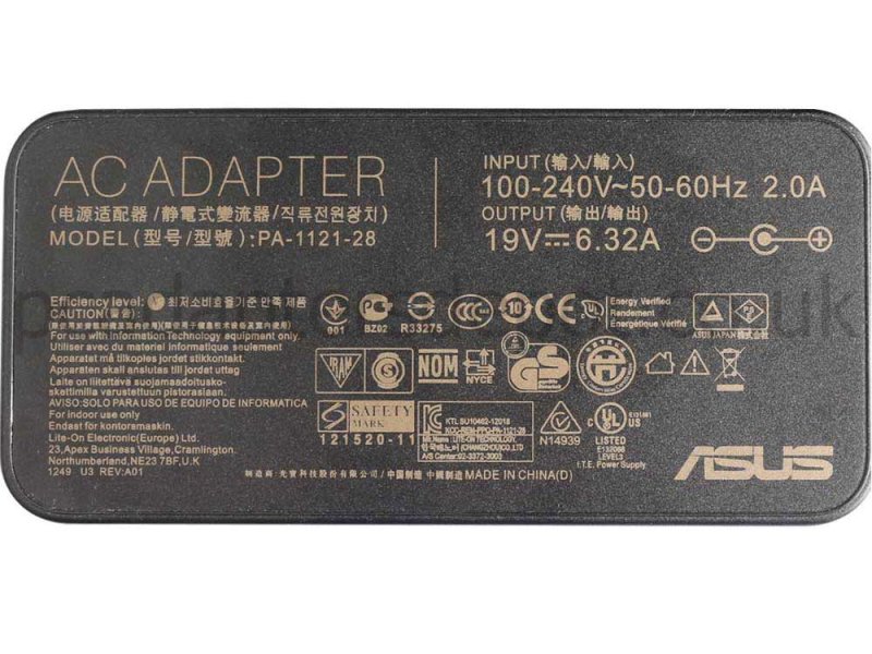 120W AC Adapter Asus ET2323INT-55 ET2323INT-BF005Q + Cord