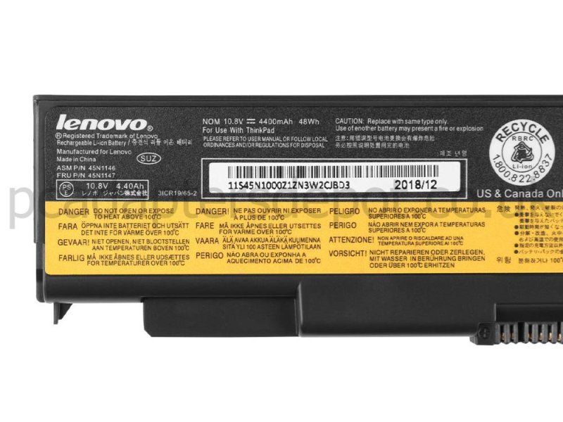 5200mAh 6Cell 57Whr Lenovo Thinkpad W541 20EG 20EF Battery