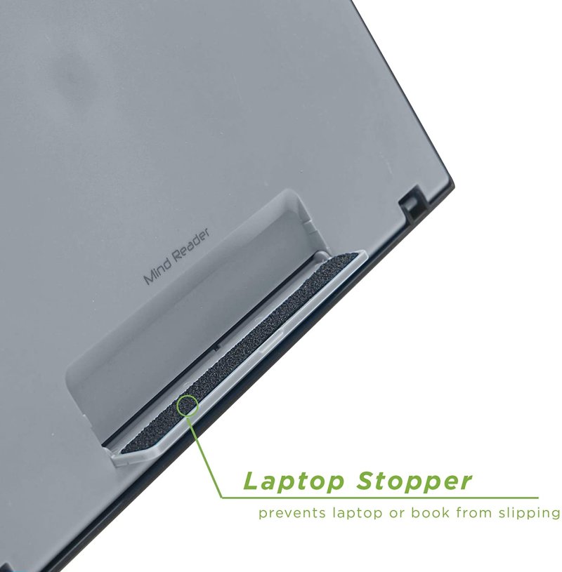 Adjustable laptop desk stand Computer Riser for Laptop 10.1 inch to 15.6 inch Grey