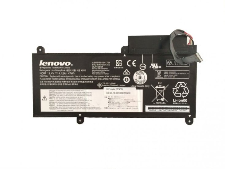 4120mAh 47Wh 6 Cell Lenovo ThinkPad E450 E455 Battery - Click Image to Close