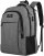 15.6 Inch Laptop Backpack Anti-Theft Business Travel Work Computer Rucksack with USB Charging Port Grey