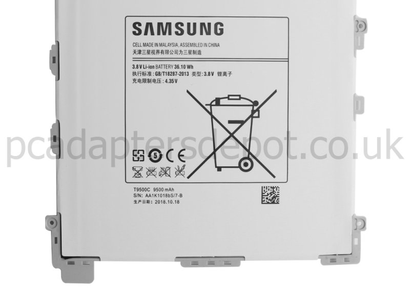 9500mAh Samsung SM-P9000ZKVXAR SM-P9000ZWFXAR Battery