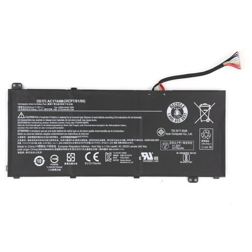 5360mAh 61.9Wh Battery Acer TravelMate X3410-MG-81EB