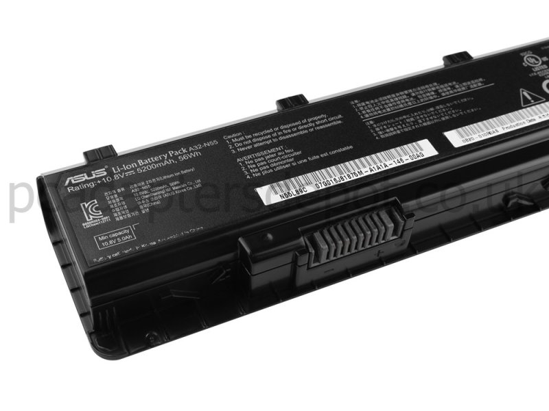 6 Cell Asus N75SF-V2G-TZ04V N75SF-V2G-TZ060V N75SL A32-N55 Battery