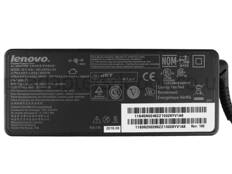 90W Lenovo 3000 N100 0689 AC Adapter Charger Power Cord