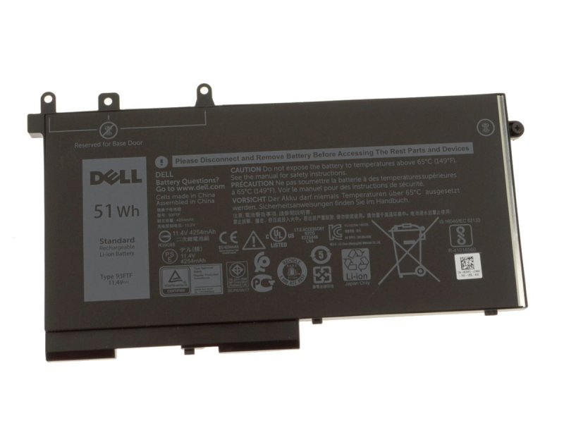 4254mAh 51Wh 3-Cell Dell Latitude 5288 5488 Battery