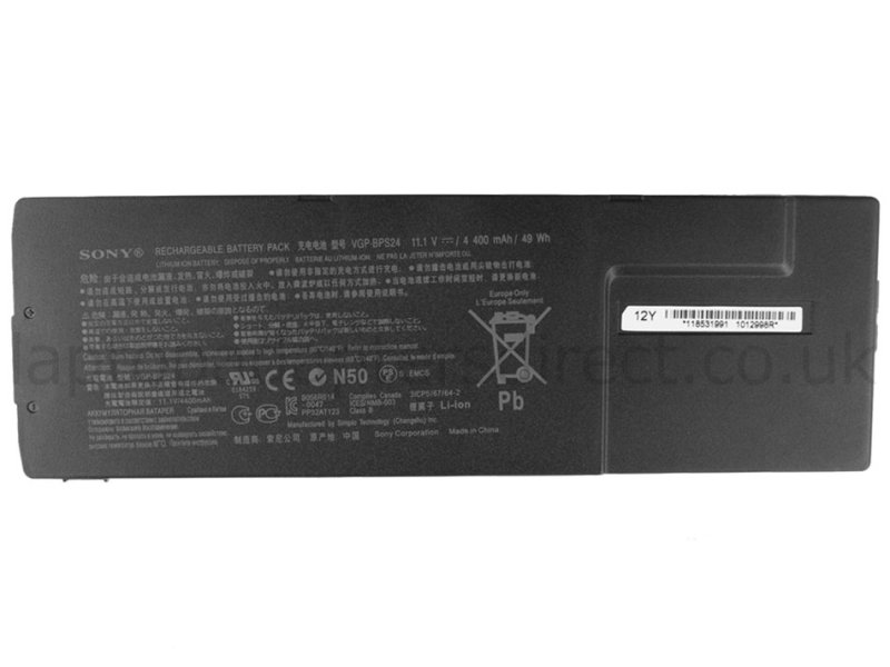 4400mAh 49Wh 6-Cell Sony Vaio SVS13A1EGXB Battery