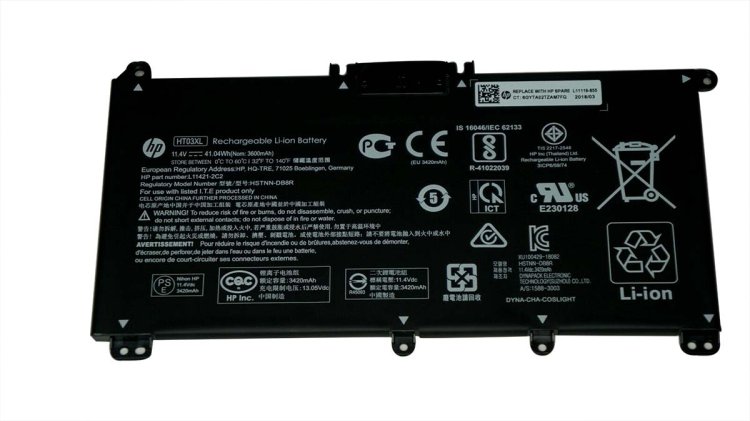 Battery HP 15-da0026tu 15-da0113ur 15-da0418ur 41.04Wh 3600mAh - Click Image to Close