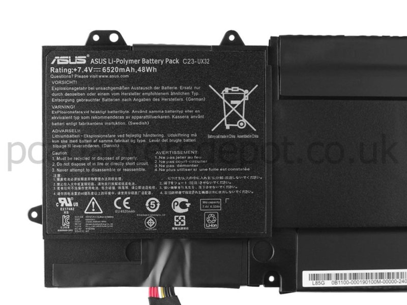 6520mAh Asus UX32VD-R4002V UX32VD-R4003V UX32VD-DB51 Battery