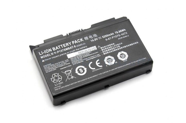 Clevo P157SM Battery 76.96Wh 5200mAh 8-Cell - Click Image to Close