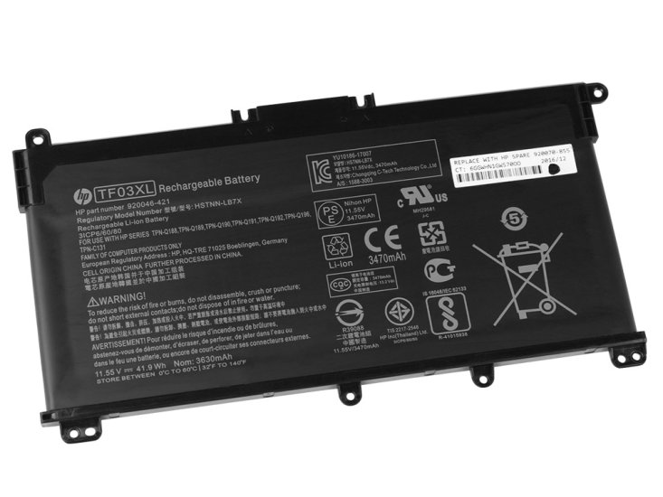 3630mAh 41.9Wh HP Pavilion 15-cc103ng 15-cc111ur Battery - Click Image to Close