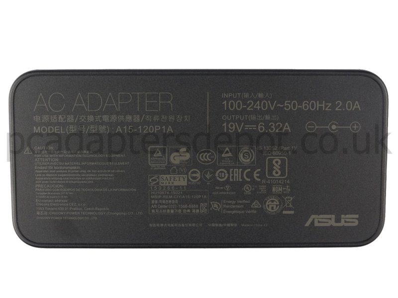 120W Asus N551JX N551JW AC Adapter Charger