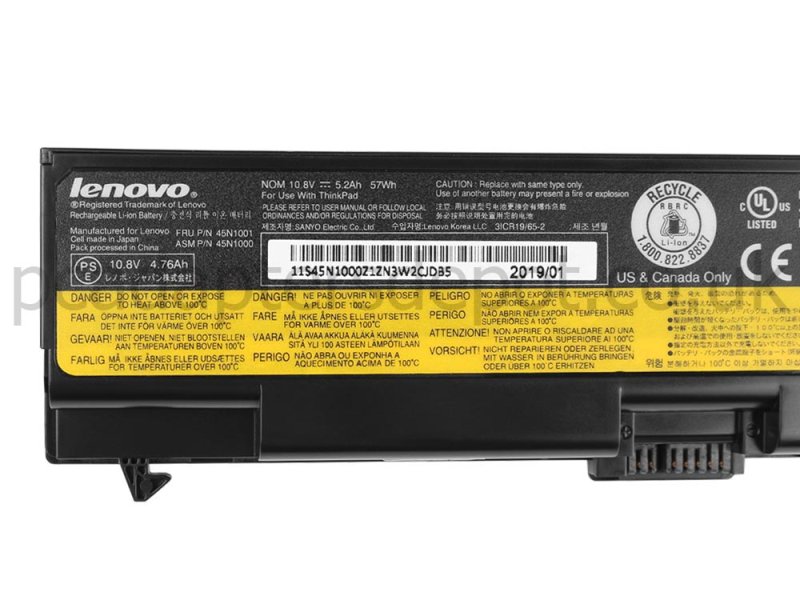 Lenovo ThinkPad T430 2345 Battery 57Wh 5200mAh