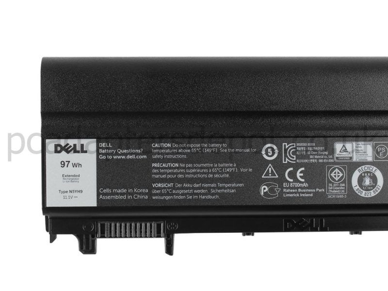 8700mAh 97Wh 9 Cell Dell WGCWG CXF66 Battery