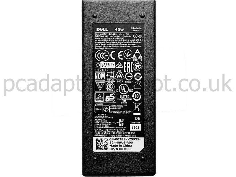 45W Dell Inspiron 13 7359-4839 7359-5125 AC Adapter + Cord