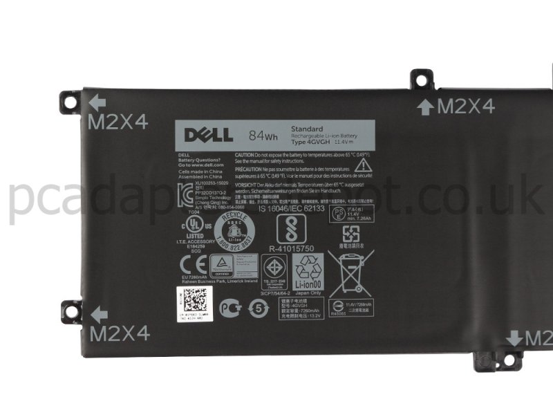 Dell XPS 15 9550 i7-6700HQ Battery 84Wh 7600mAh