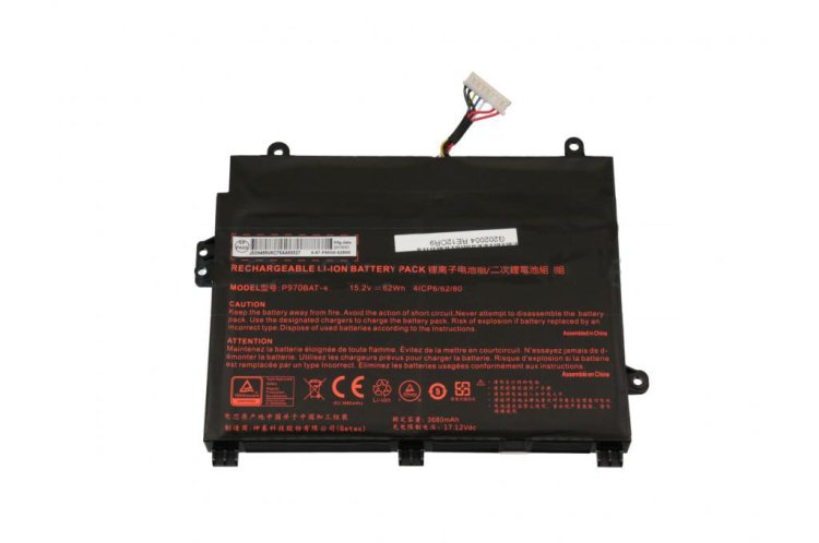 Battery Clevo P960 P960EN-K 3680mAh 62Wh - Click Image to Close