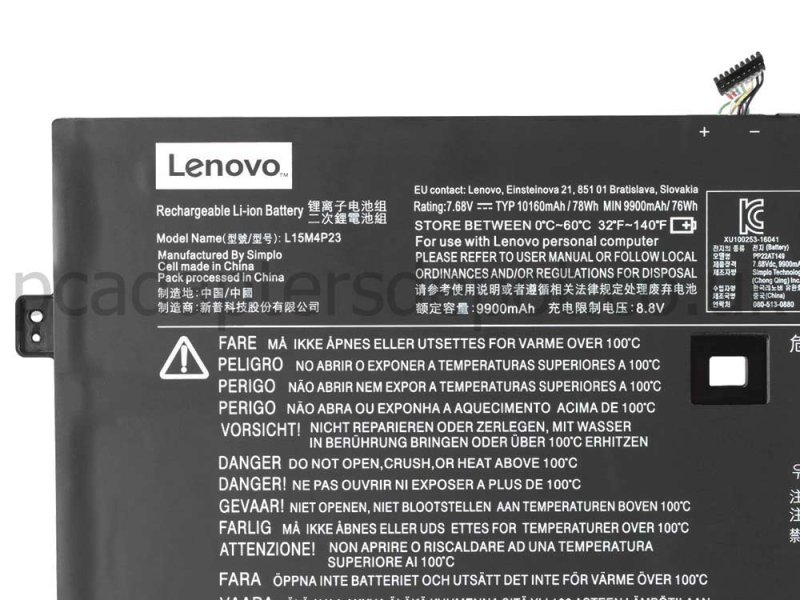 Lenovo L15C4P22 Battery 78wh 10160mAh