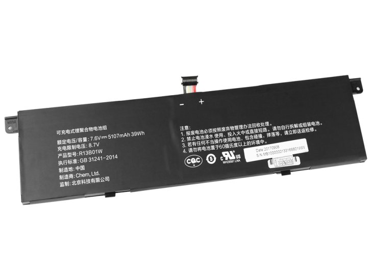 Battery Xiaomi 161301-FB 161301-FC 5107mAh 39Wh - Click Image to Close