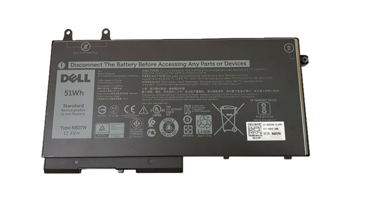 4255mAh 51Wh Battery Dell R8D7N - Click Image to Close