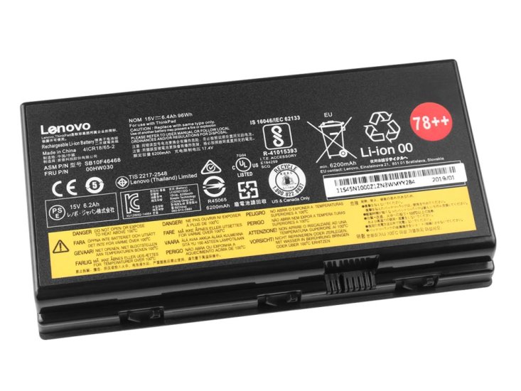 Lenovo ThinkPad P70 20ER003EGE Battery 96Wh 6400mAh - Click Image to Close