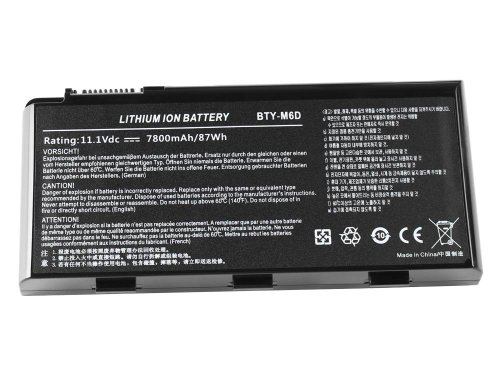 7800mAh 9 Cell 87Wh MSI WT70 2OK WT70-2OKi781 Battery